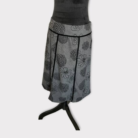 East 5th Wool‎ Floral Print Skirt Women's 10 - Picture 1 of 9